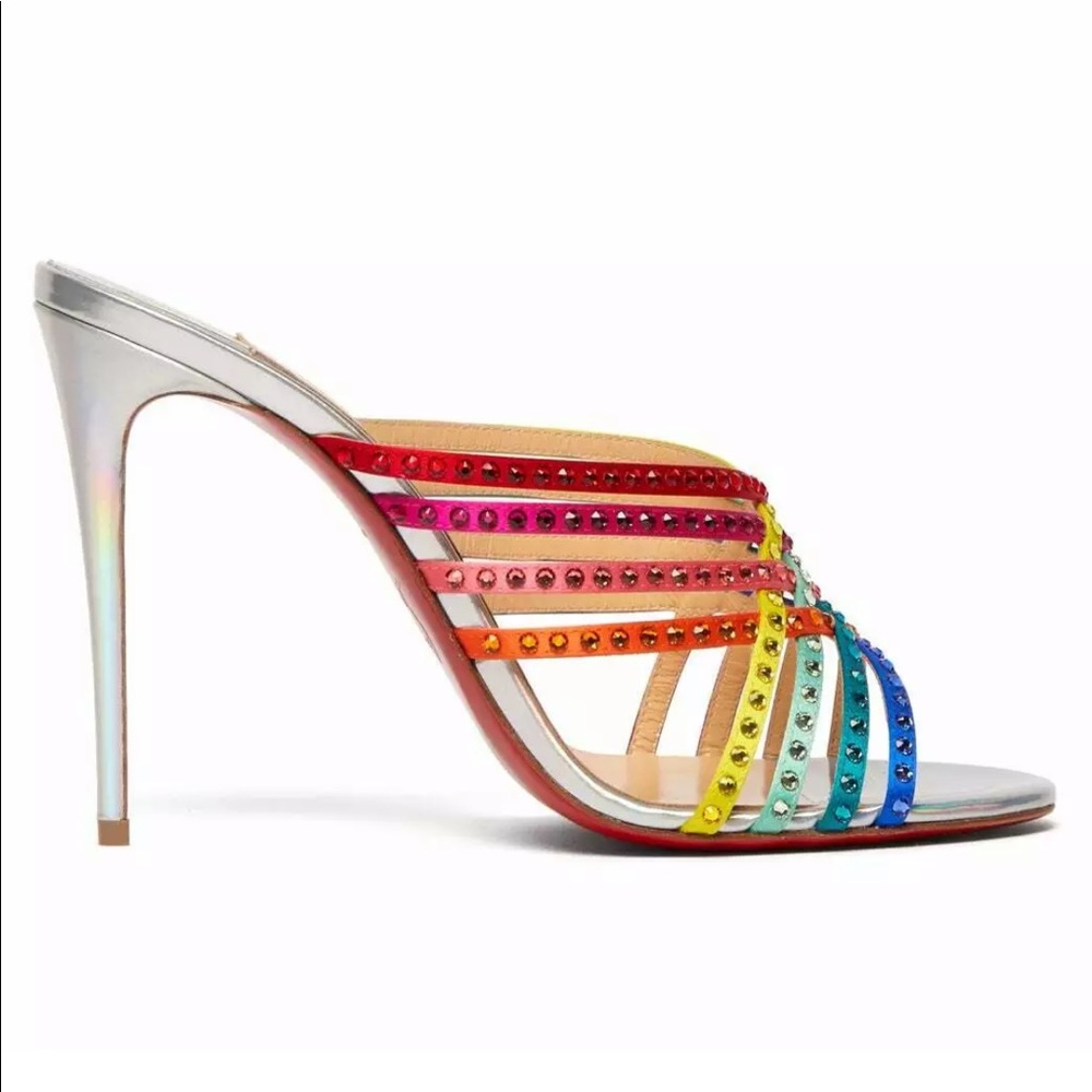 CHRISTIAN LOUBOUTIN
MARTHASTRASS CRYSTAL MULES